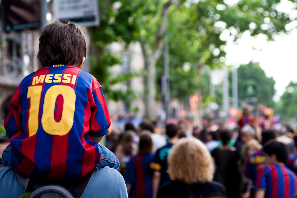 Populariteit voetballer Lionel Messi
